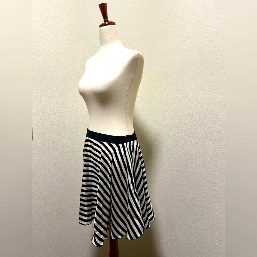 Elegant 100% Silk Fit & Flare Skirt - Picture 3 of 7